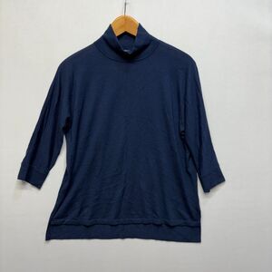 Kokun Women 3/4 Sleeve Bamboo Cashmere Sweater Size Small Blue D062 -28